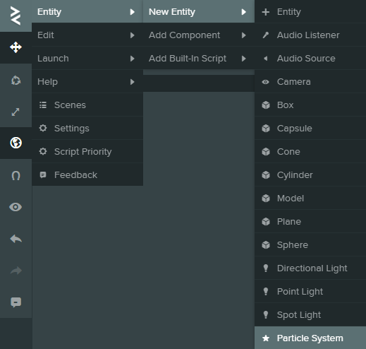 Particle system creation